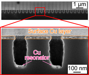 Nanohole IR detector